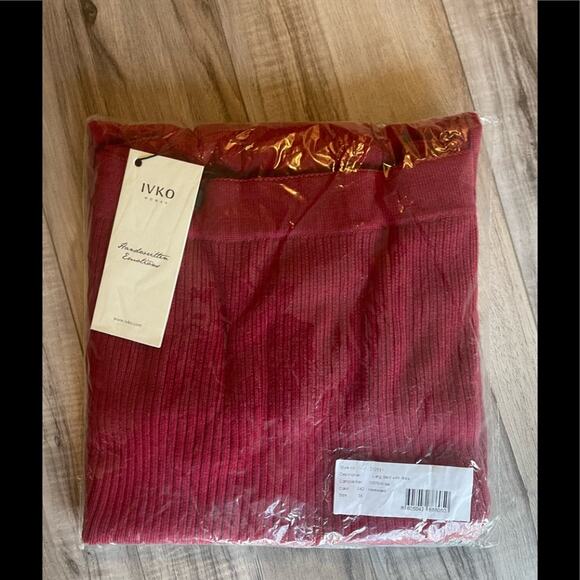 IVKO Woman - Wool Skirt with Ribs Rosewood new! Size 38 M - Picture 3 of 12